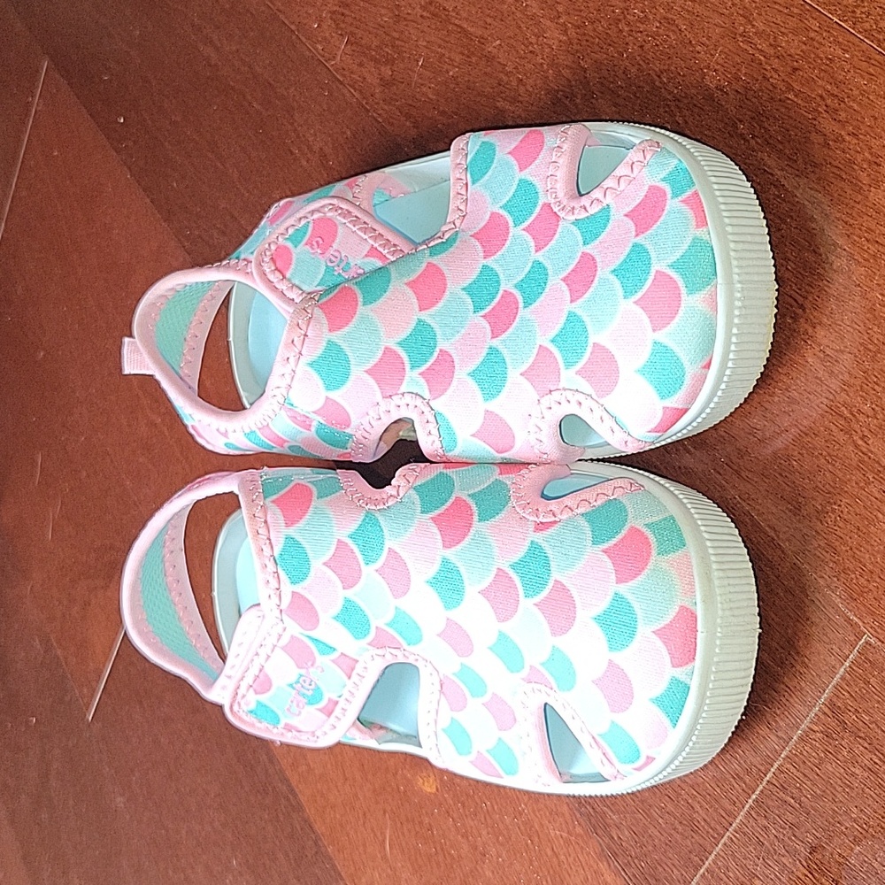 LIKE NEW Carters Mermaid Scales Water Shoes